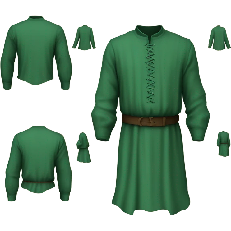 medieval shirt green emoji