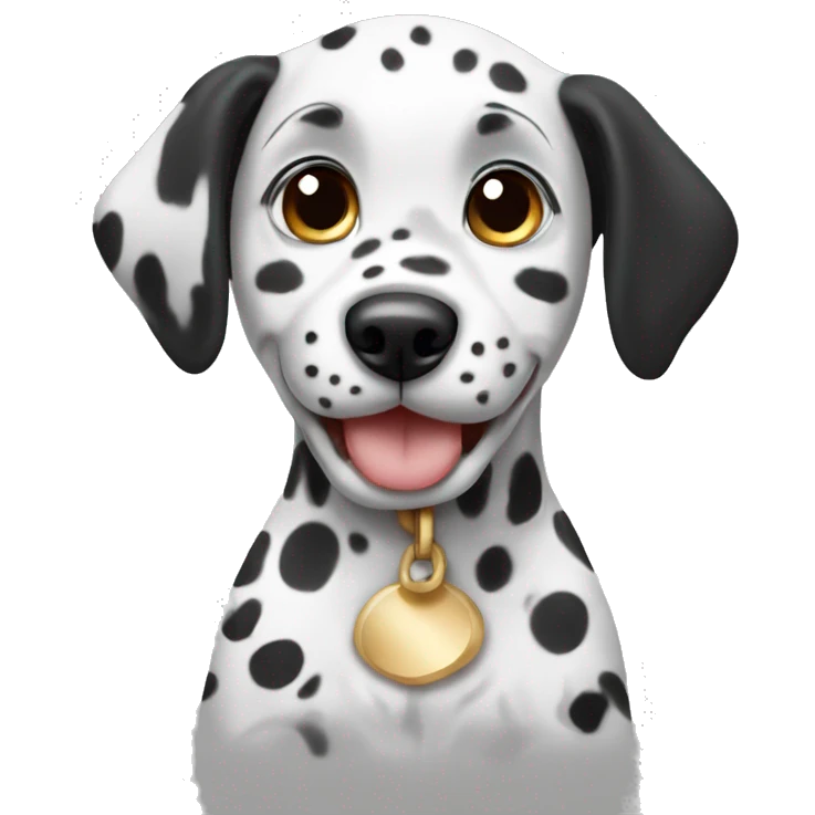 Dalmatian baby dog emoji