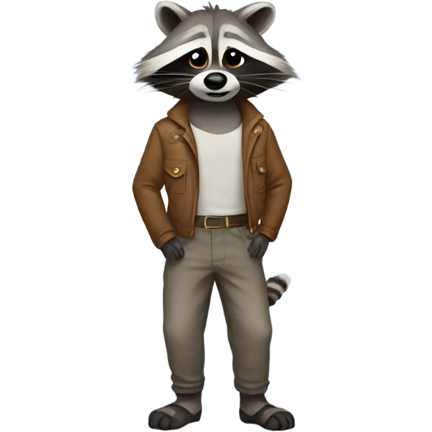 Racoon in pants emoji