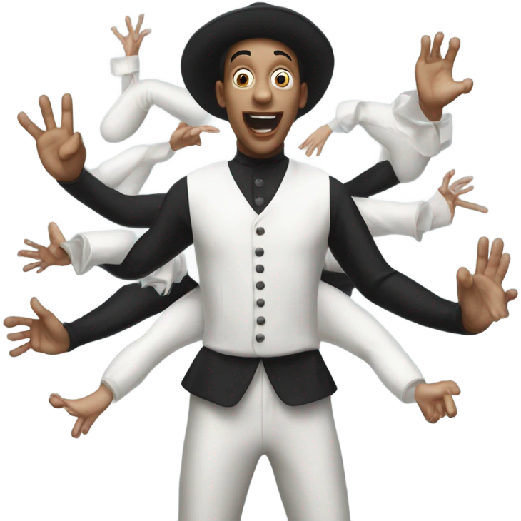 person being trapped by mimes emoji