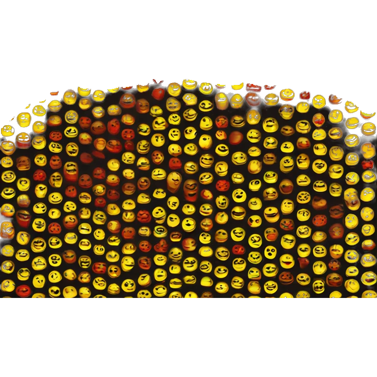 a black and red rectangle with a medium-sized yellow circle in the middle emoji