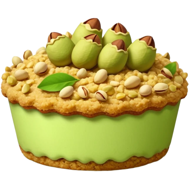 Pistachio Crumble Cakes emoji