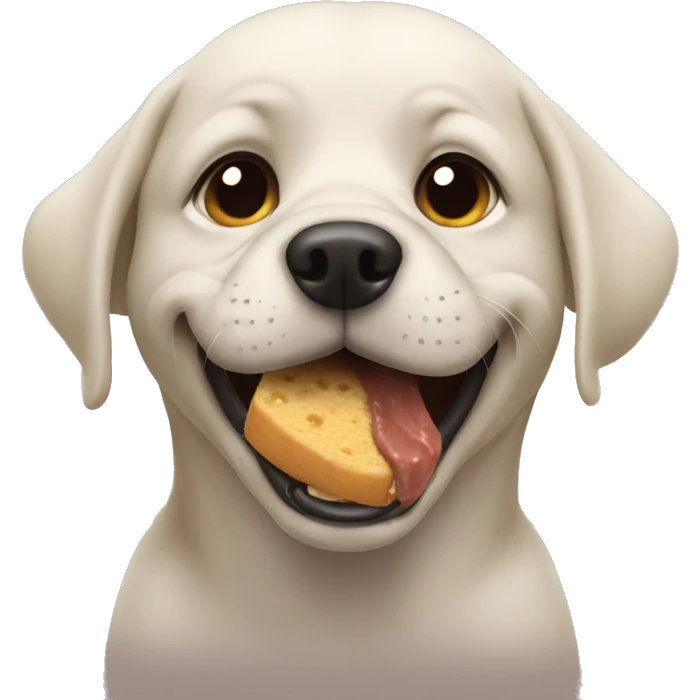 Dog eat emoji