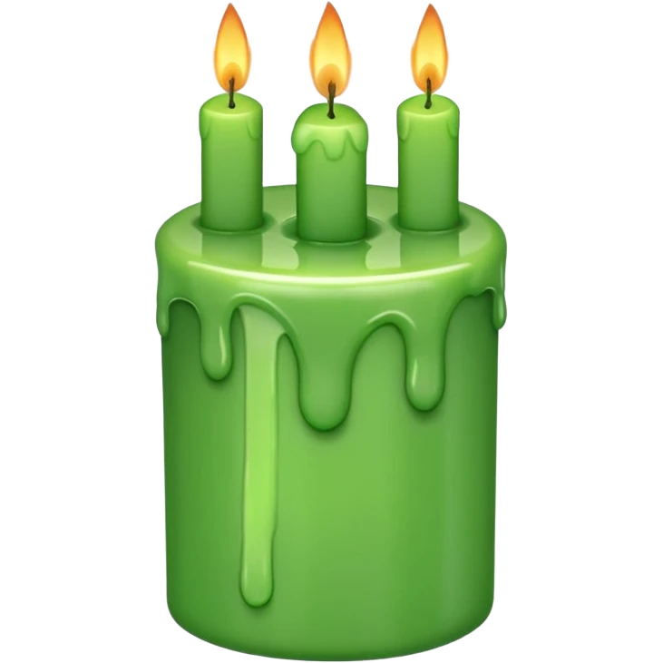 GREEN CANDLES emoji