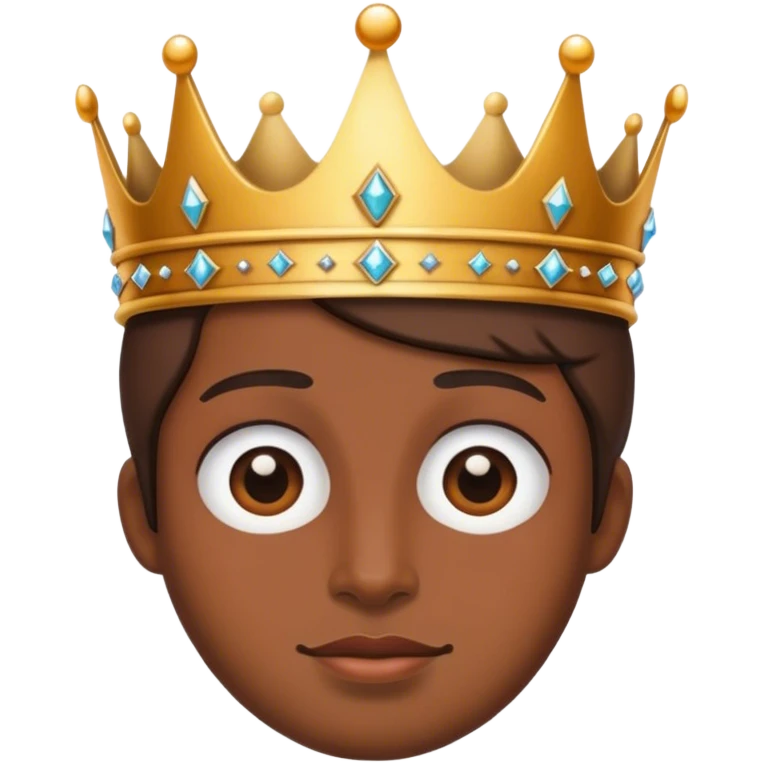 Wearing a crown emoji