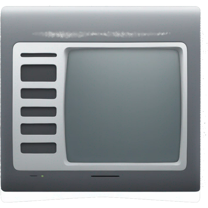 Sleek computer monitor  emoji