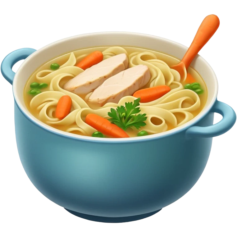 Chicken noodle soup emoji