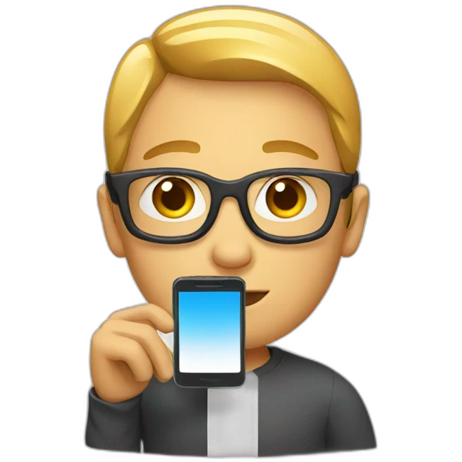 human with smartphone emoji