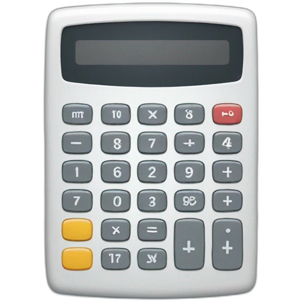 calculator front view emoji