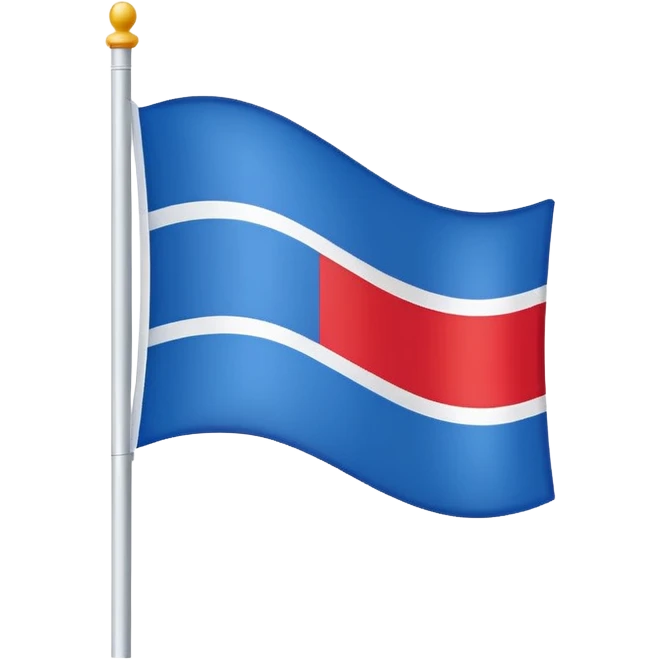 blue white red tricolor flag emoji