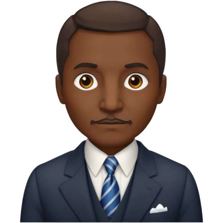 George Washington Carver with dark brown hair emoji