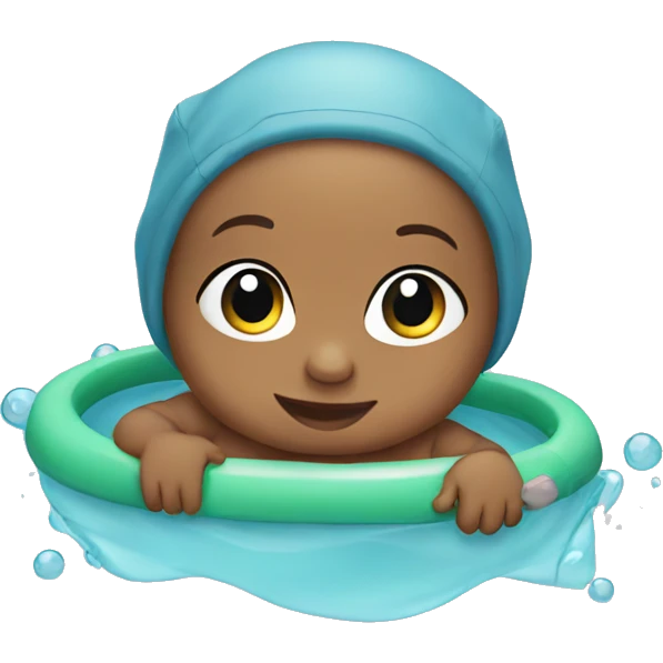 Baby swimming emoji
