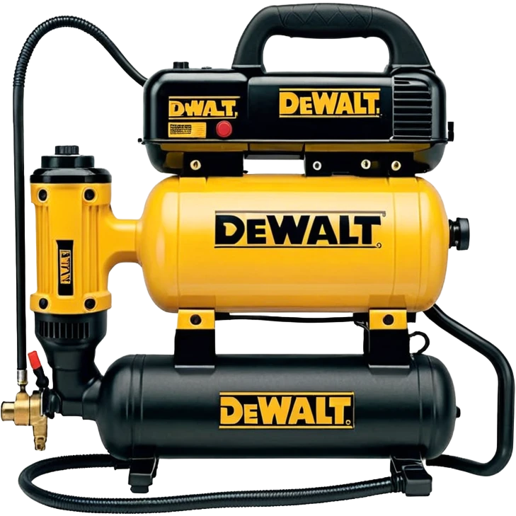 DEWALT 6 Gal. 18-Gauge Brad Nailer and Heavy-Duty Pancake Electric Air Compressor Combo Kit emoji style  emoji
