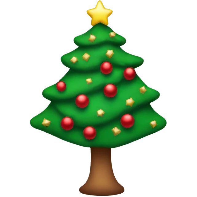 Coquette Christmas tree emoji