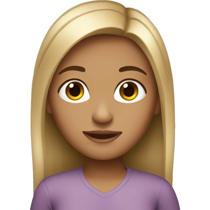 Girl straight hair  emoji