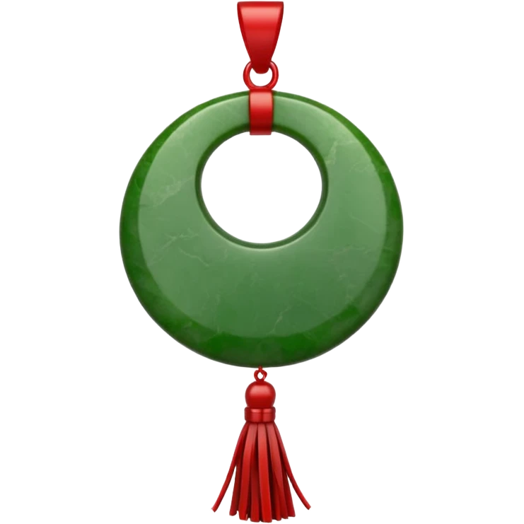 jade ade tassel pendant emoji