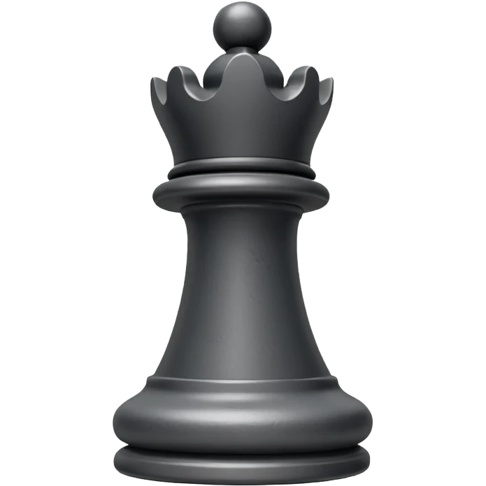black chess pieces, rock piece emoji