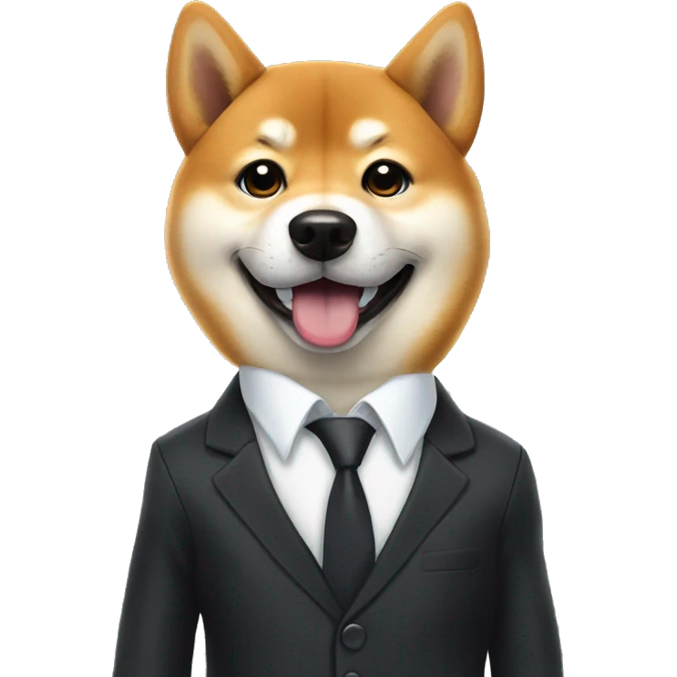 Shiba inu in suit emoji