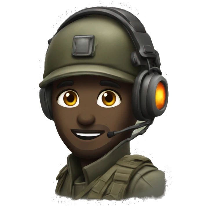 Fiery Call Of Duty Operator emoji