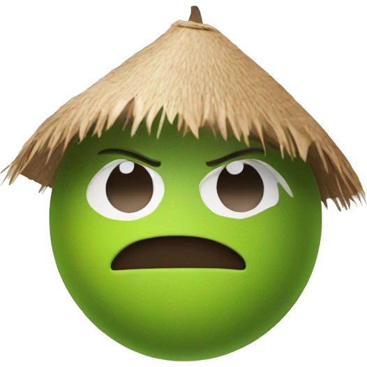 coconout with note of beach  emoji