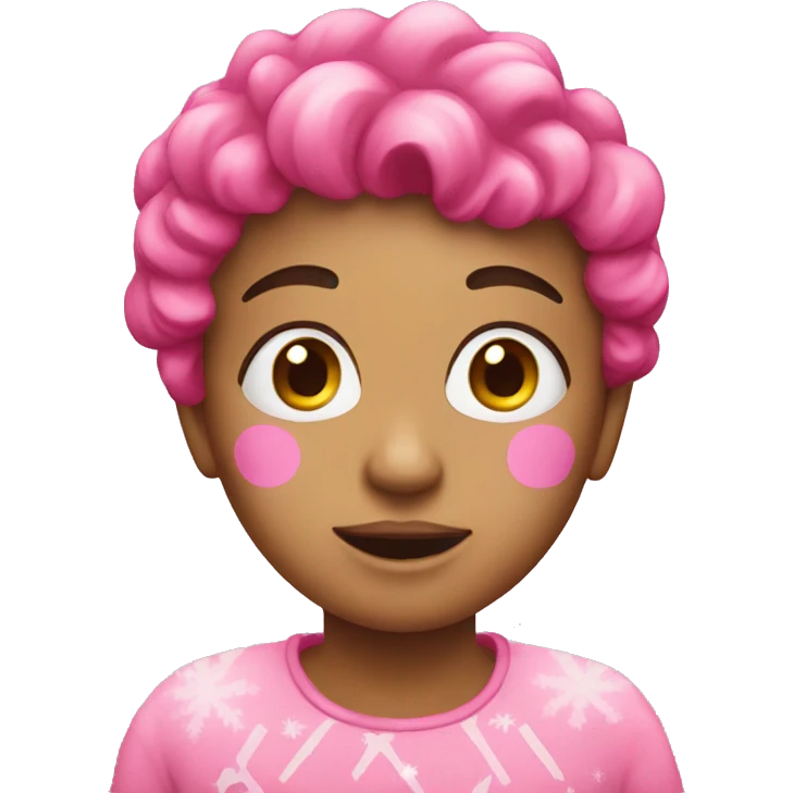 Pink Xmas emoji
