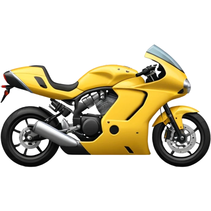 standard yellow motorcycle side view emoji