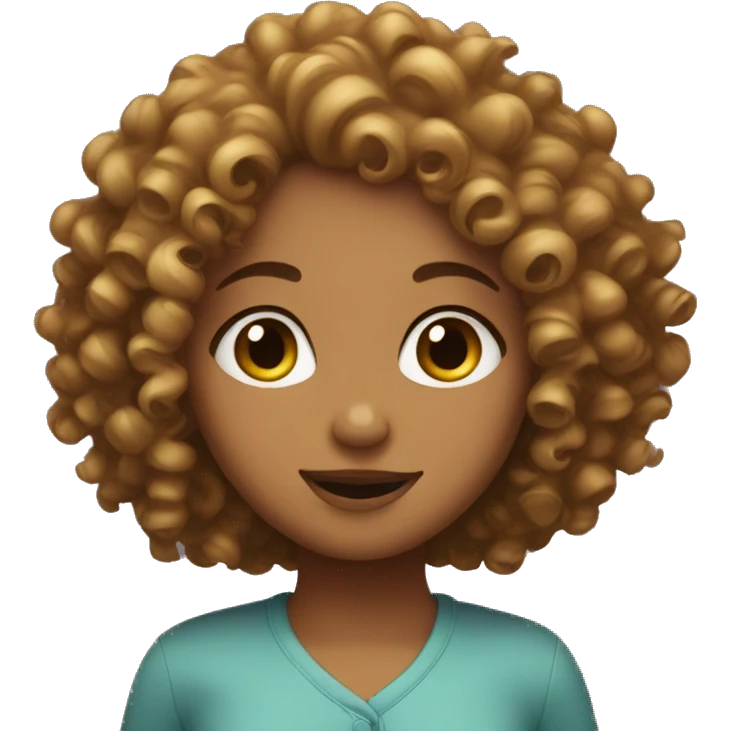 Curly girl emoji