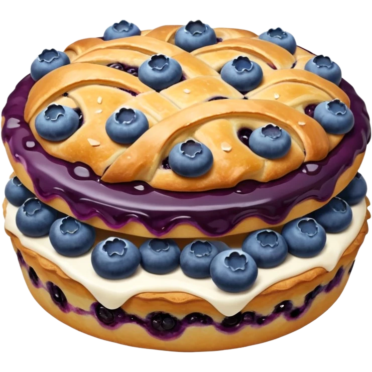blueberry pastry emoji
