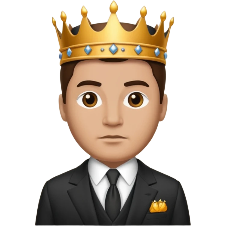 king with suit emoji