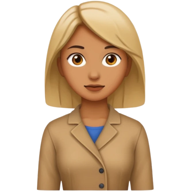 woman facing right standing emoji