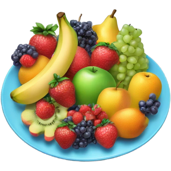 Collorfull fruit food platter emoji