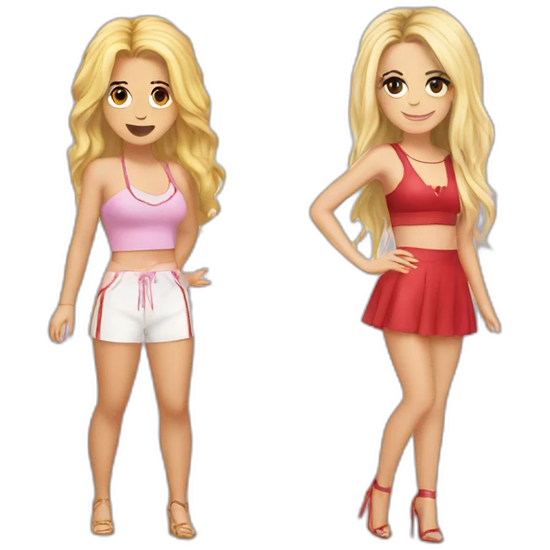 Shakira and katy perry emoji