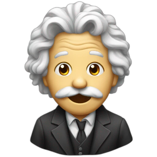 ainstein shows his tongue emoji