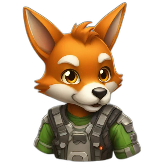 Renard gamer emoji
