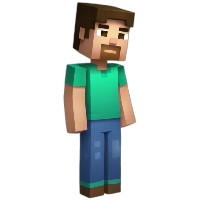 Minecraft steve pregnant holding his pregnant stomach emoji