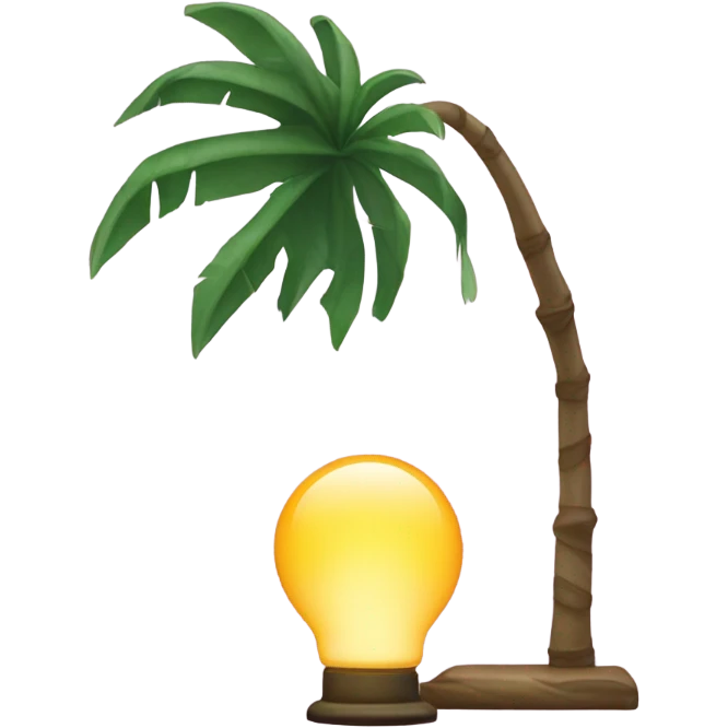 lamp and palm branch emoji