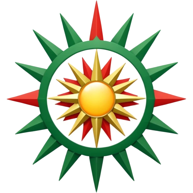 Kürdistan bayrağı emoji