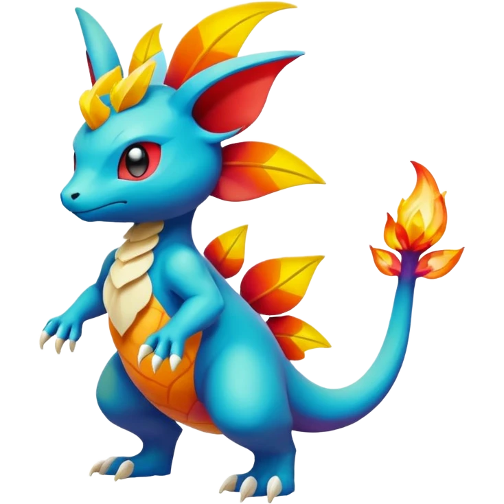 Elemental magical colorful exotic Pokémon-Fakémon-creature emoji