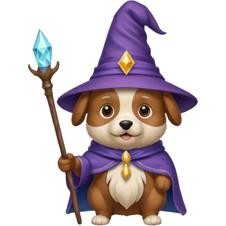Dog wizard emoji