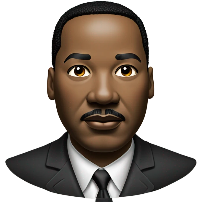 hyper realistic Martin Luther King emoji