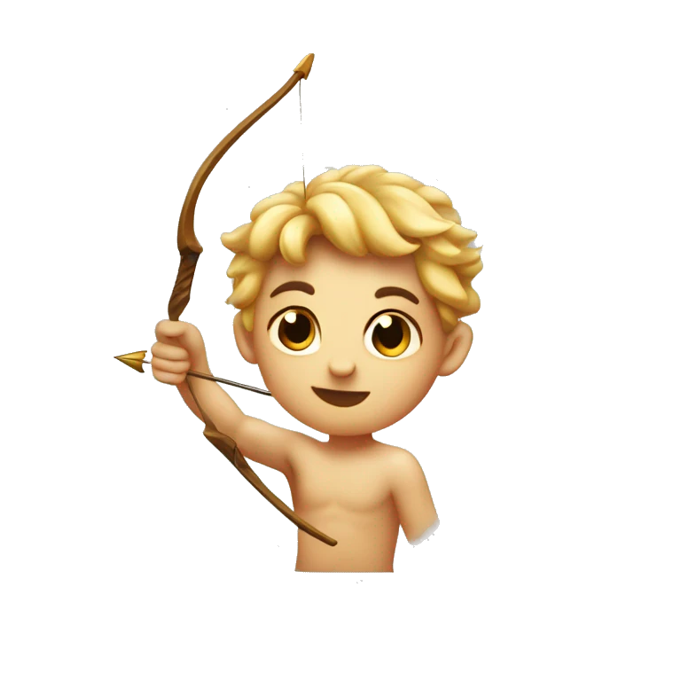 Cupido with an arrow in the head emoji