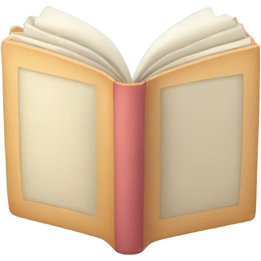 Soft coloured book emoji