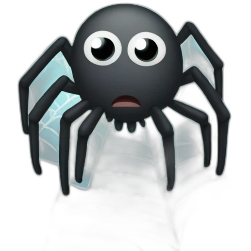 Sad spider in Spiderweb  emoji