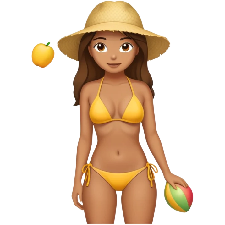 Girl with a bit booty emoji