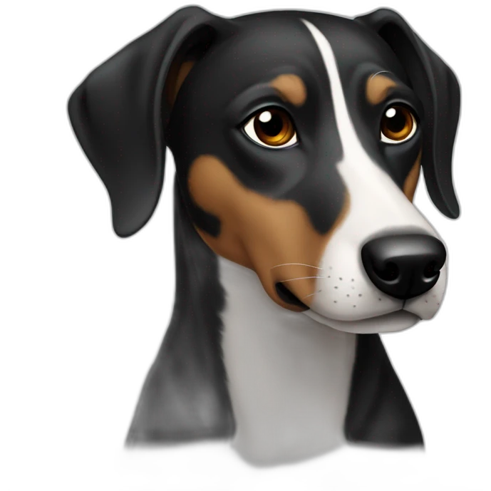 Black Son of greyhound and retriever emoji