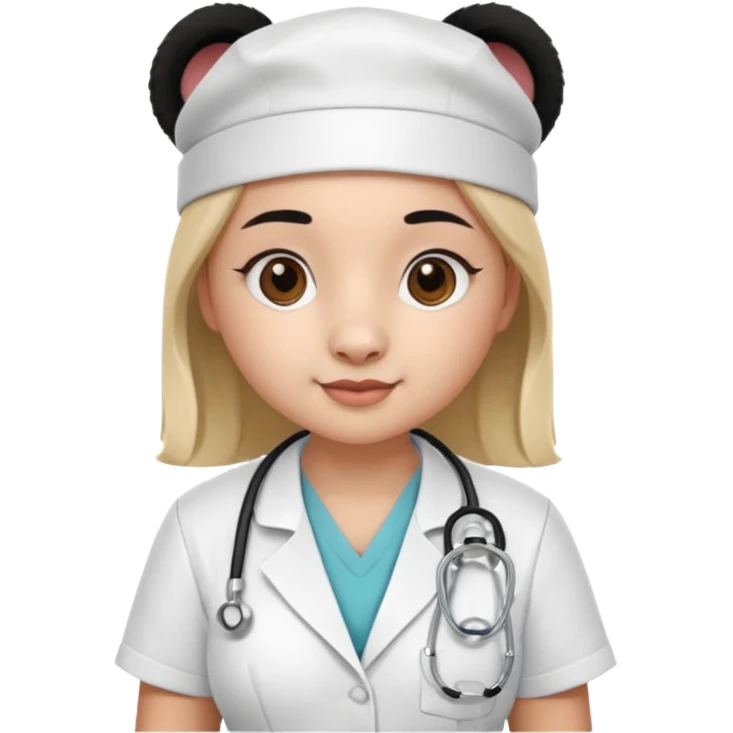 panda nurse emoji