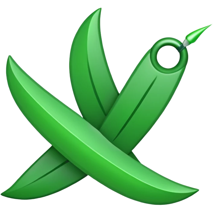 Green check mark with high flick no background emoji