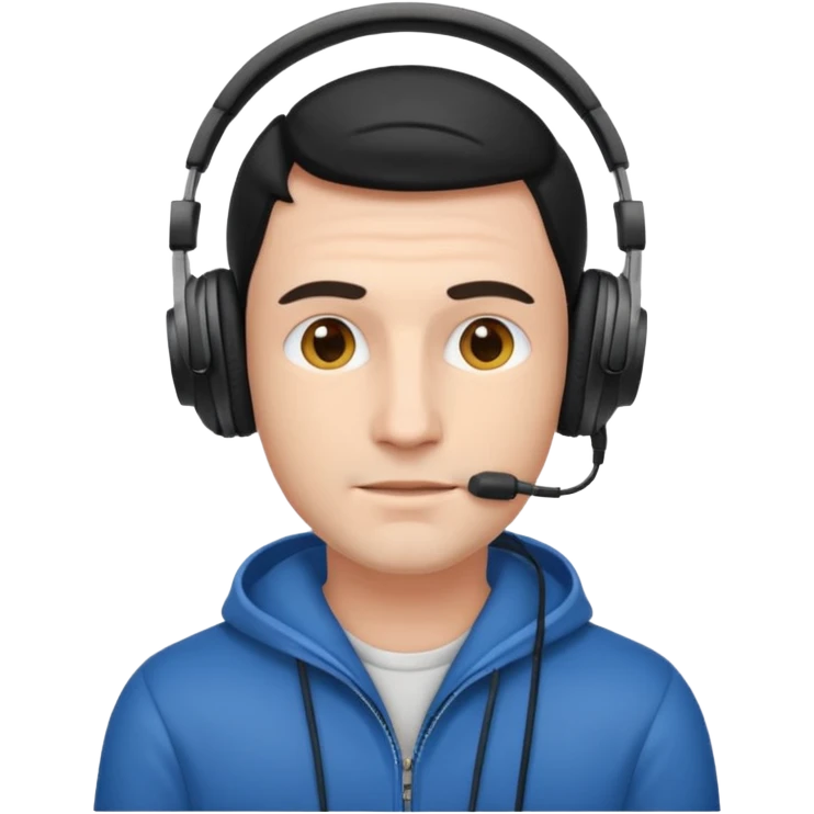 Man with over-ear headphones emoji