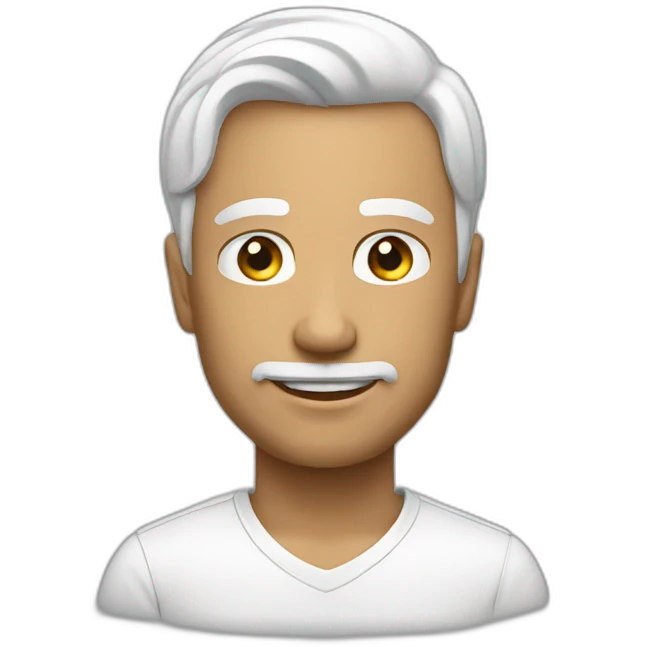 Nice men white emoji