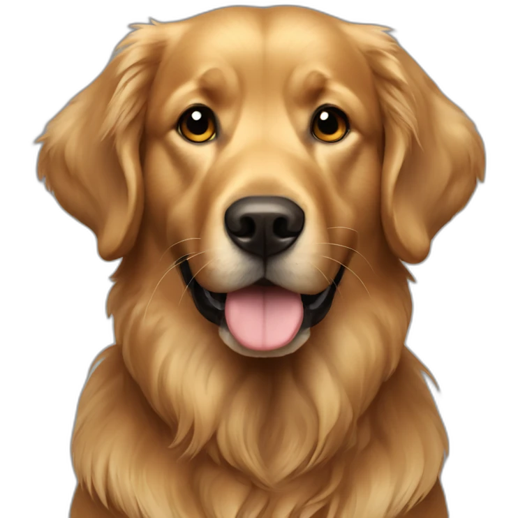 full black golden retriever emoji